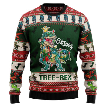 litzzy Christmas Tree Rex HT100202 Ugly Christmas Sweater -  Best Gift For Christmas, Noel Malalan - Christmas Signature sweater   