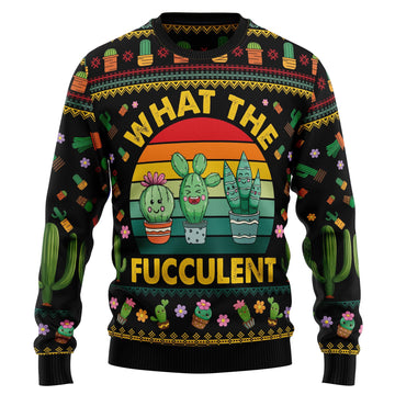 litzzy Cactus What the Fucculent HT081203 Ugly Christmas Sweater -  Best Gift For Christmas, Noel Malalan - Christmas Signature sweater   