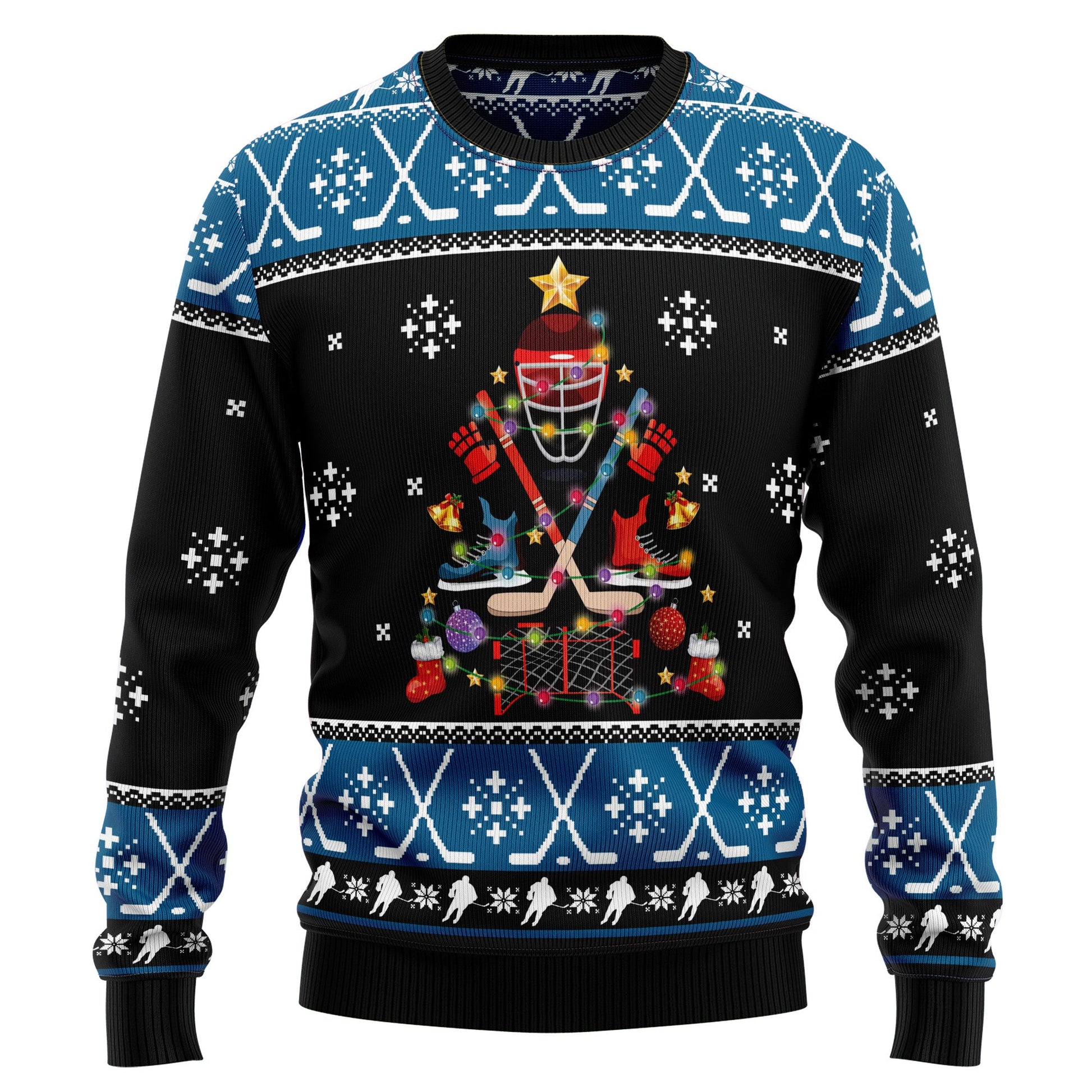 litzzy Happy Hockeyday D1011 Ugly Christmas Sweater -  Best Gift For Christmas, Noel Malalan - Christmas Signature sweater   