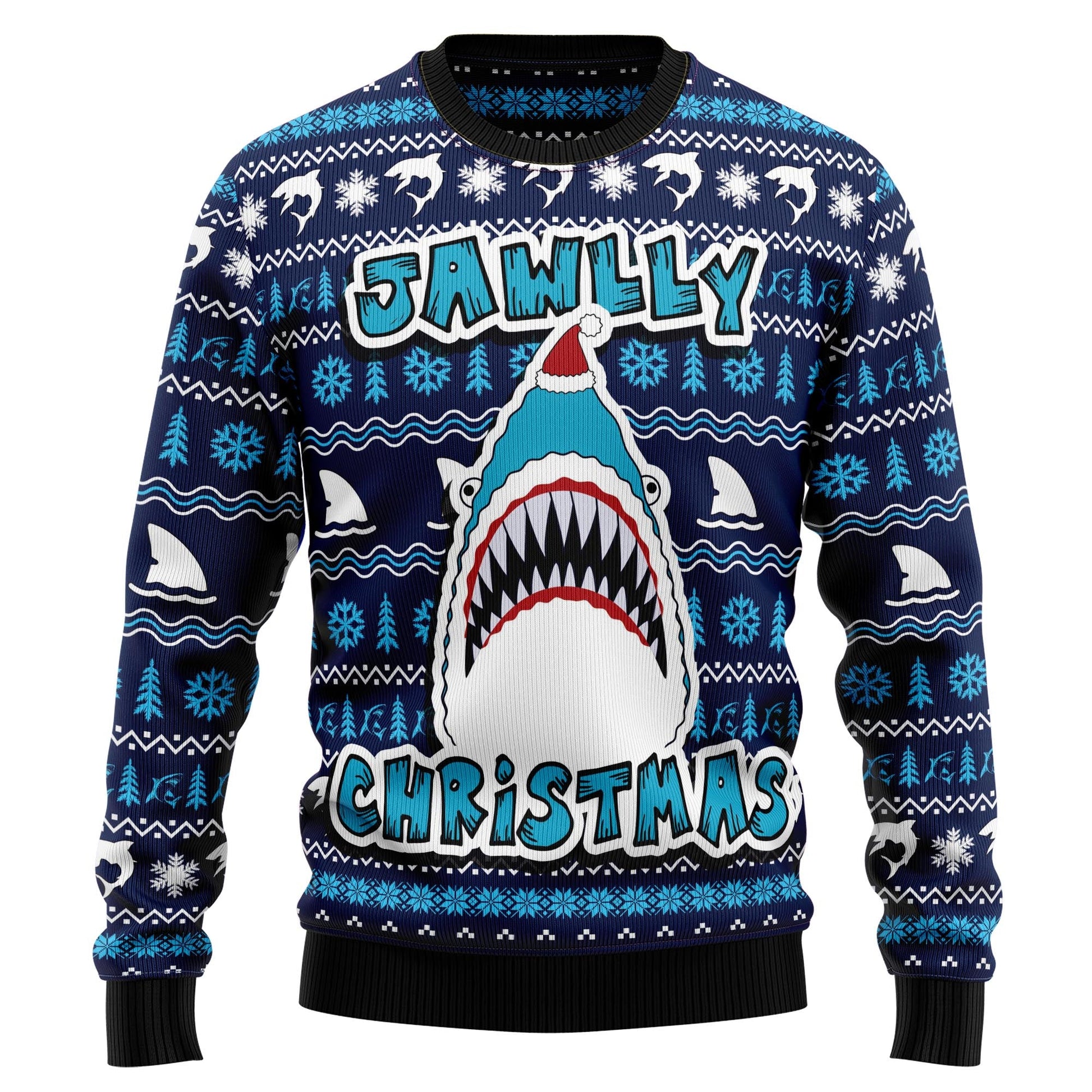litzzy Shark Jawlly Christmas TY210 Ugly Christmas Sweater -  Best Gift For Christmas, Noel Malalan - Christmas Signature sweater   