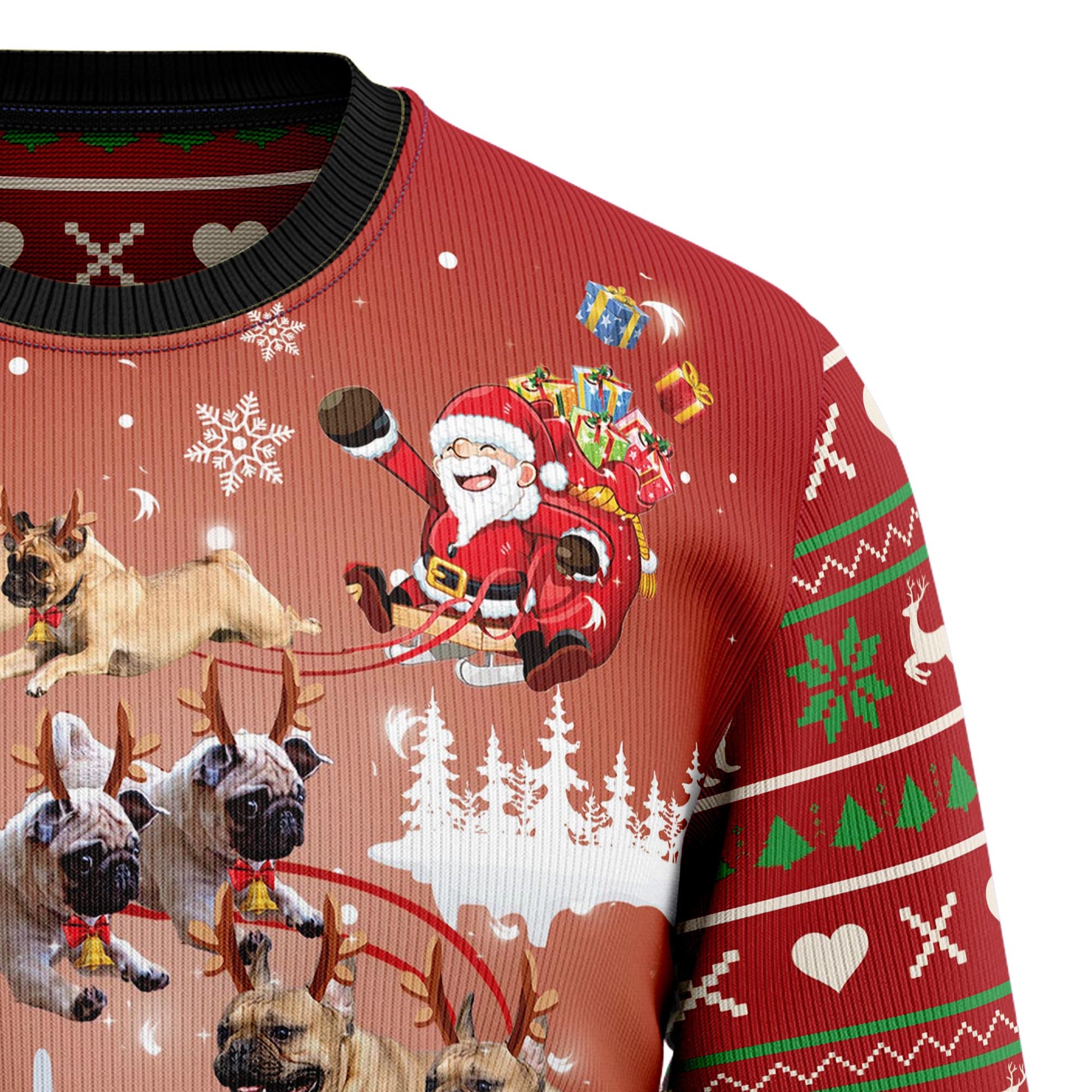 litzzy Pug Reindeer TG51014 Ugly Christmas Sweater -  Best Gift For Christmas, Noel Malalan - Christmas Signature sweater   