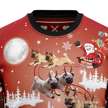 litzzy Pug Reindeer TG51014 Ugly Christmas Sweater -  Best Gift For Christmas, Noel Malalan - Christmas Signature sweater   
