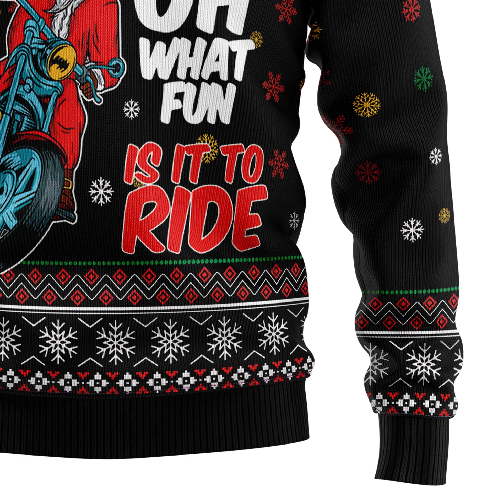 litzzy Santa And Motor T1911 Ugly Christmas Sweater -  Best Gift For Christmas, Noel Malalan - Christmas Signature sweater   
