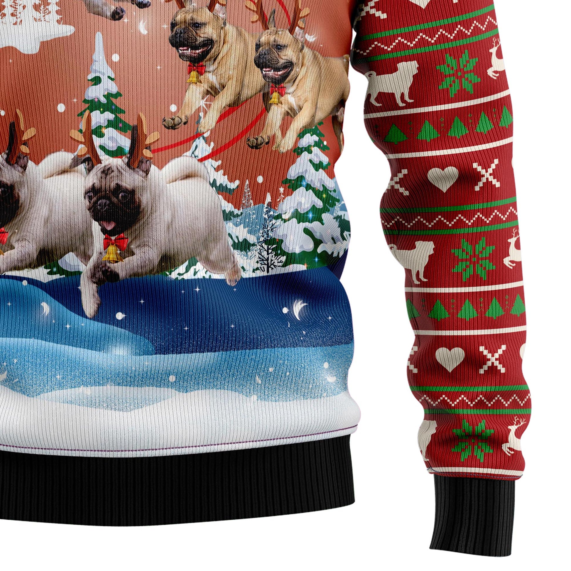 litzzy Pug Reindeer TG51014 Ugly Christmas Sweater -  Best Gift For Christmas, Noel Malalan - Christmas Signature sweater   