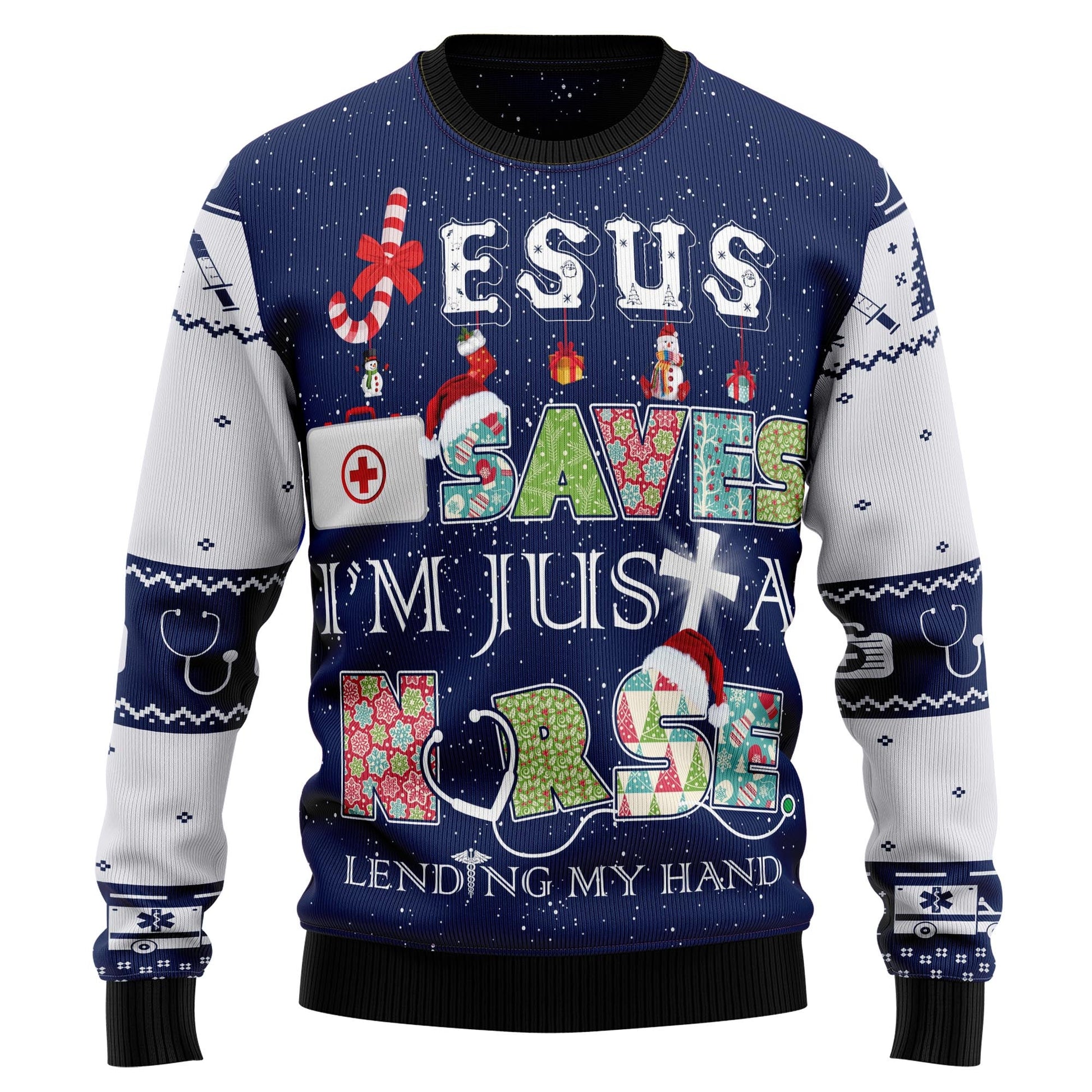 litzzy Nurse Life TG5114 Ugly Christmas Sweater -  Best Gift For Christmas, Noel Malalan - Christmas Signature sweater   