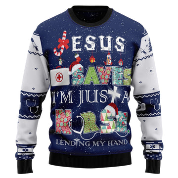 litzzy Nurse Life TG5114 Ugly Christmas Sweater -  Best Gift For Christmas, Noel Malalan - Christmas Signature sweater   