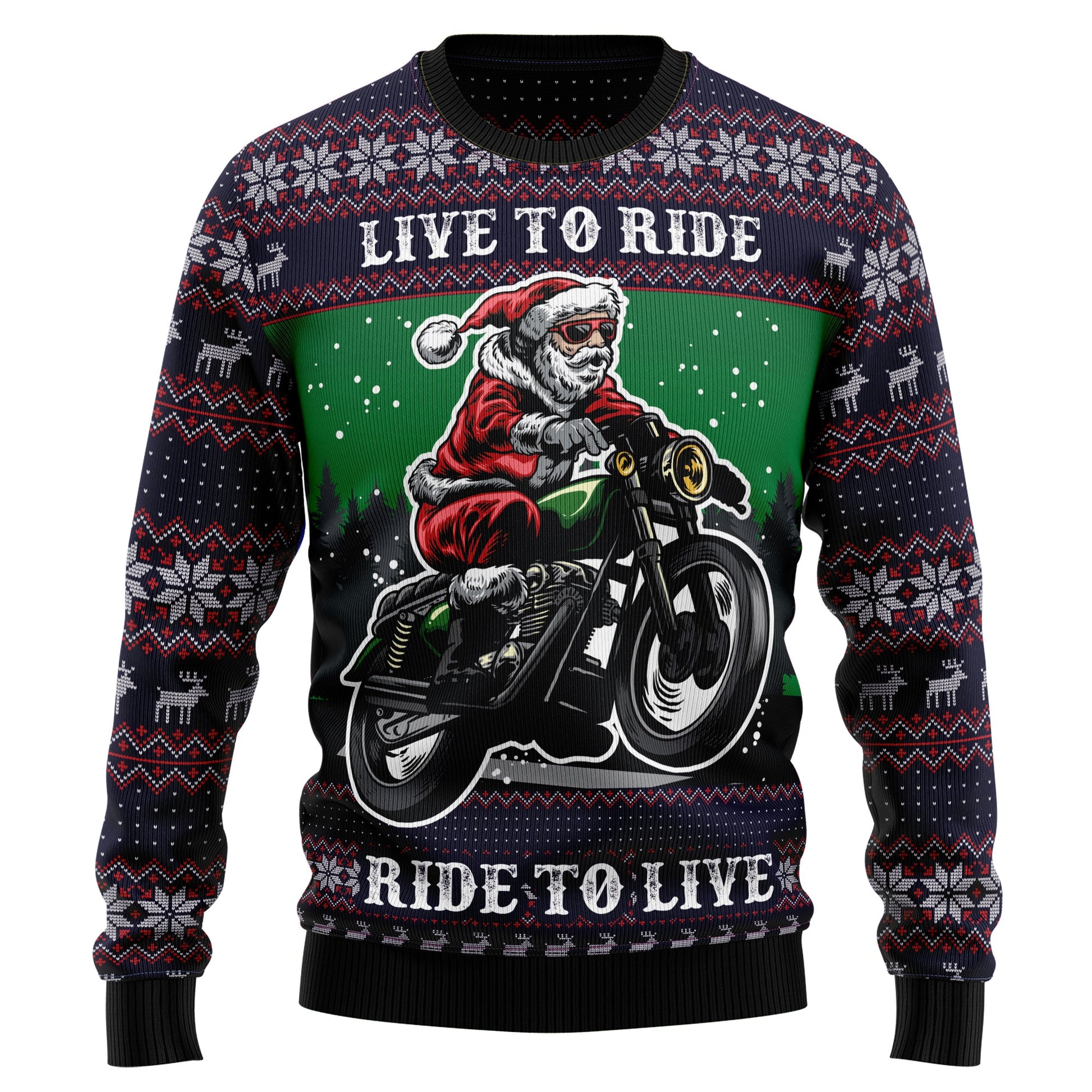 litzzy Riding Motor HT92306 Ugly Christmas Sweater -  Best Gift For Christmas, Noel Malalan - Christmas Signature sweater   