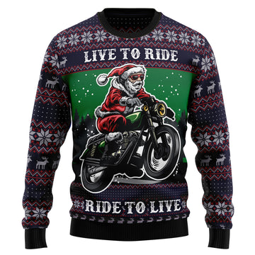 litzzy Riding Motor HT92306 Ugly Christmas Sweater -  Best Gift For Christmas, Noel Malalan - Christmas Signature sweater   