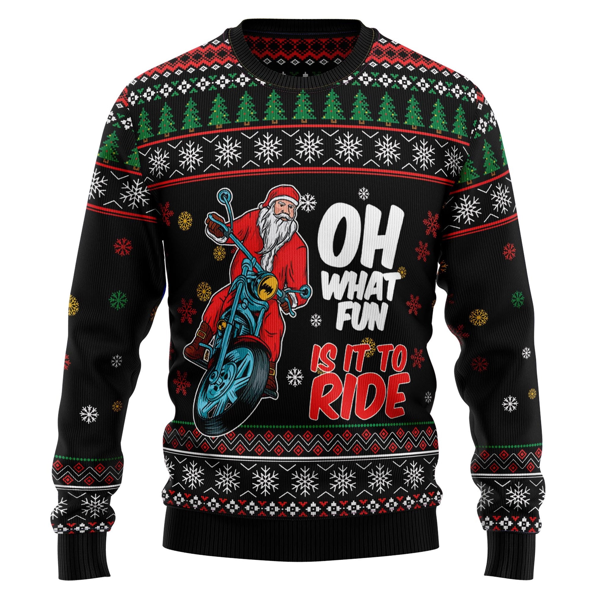 litzzy Santa And Motor T1911 Ugly Christmas Sweater -  Best Gift For Christmas, Noel Malalan - Christmas Signature sweater   