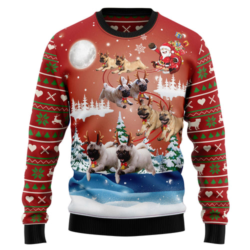 litzzy Pug Reindeer TG51014 Ugly Christmas Sweater -  Best Gift For Christmas, Noel Malalan - Christmas Signature sweater   