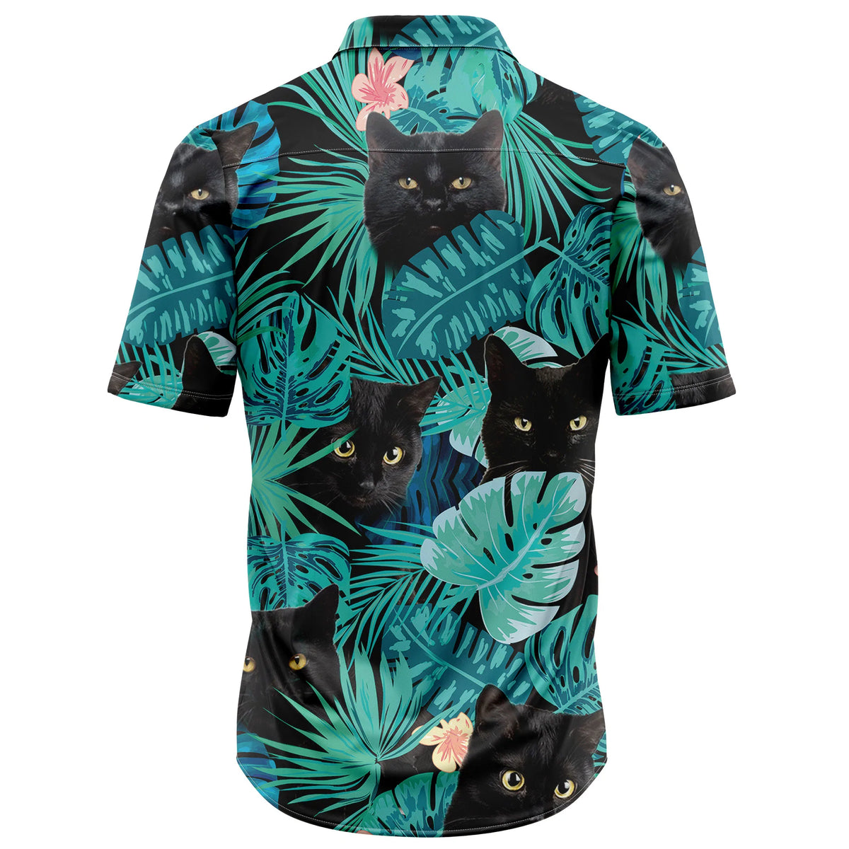 litzzy Black Cat Tropical T3006 Hawaiian Shirt - Litzzy Shirt Hawaiian Hawaii Shirt For Summer Hawaii Shirt   
