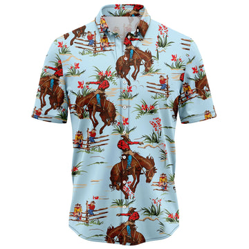 litzzy Awesome Cowboy G5703 Hawaiian Shirt - Litzzy Shirt Hawaiian Hawaii Shirt For Summer Hawaii Shirt   