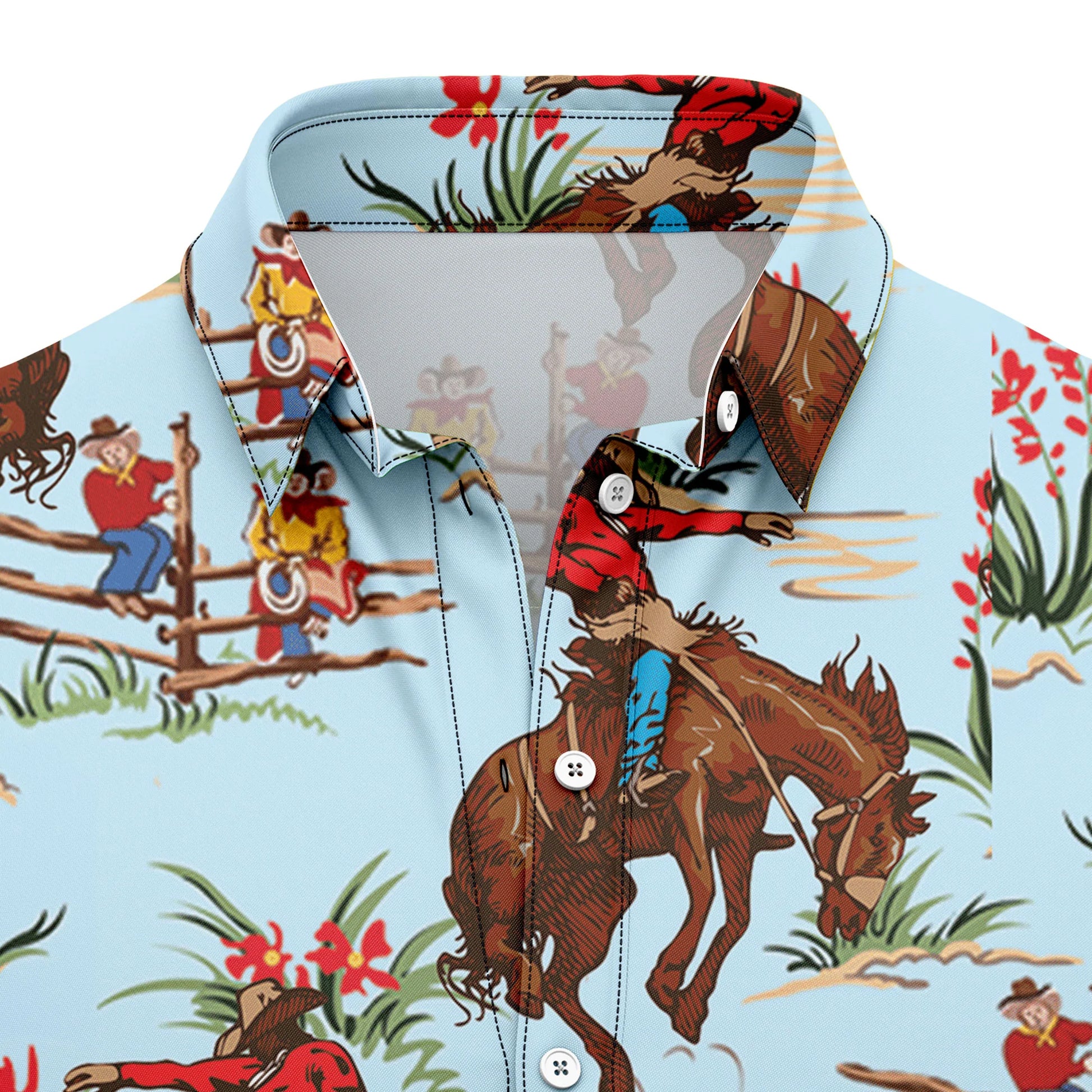 litzzy Awesome Cowboy G5703 Hawaiian Shirt - Litzzy Shirt Hawaiian Hawaii Shirt For Summer Hawaii Shirt   