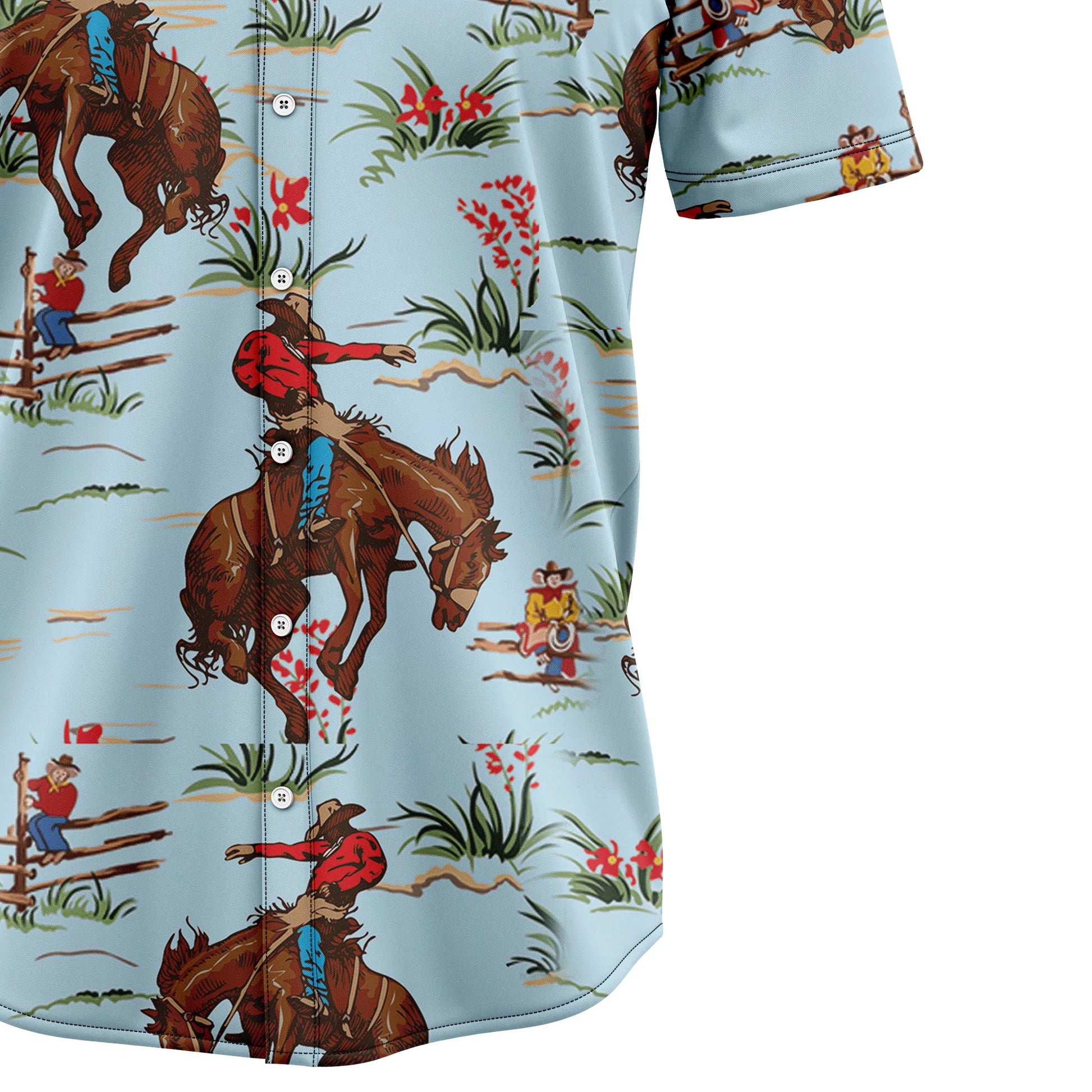 litzzy Awesome Cowboy G5703 Hawaiian Shirt - Litzzy Shirt Hawaiian Hawaii Shirt For Summer Hawaii Shirt   
