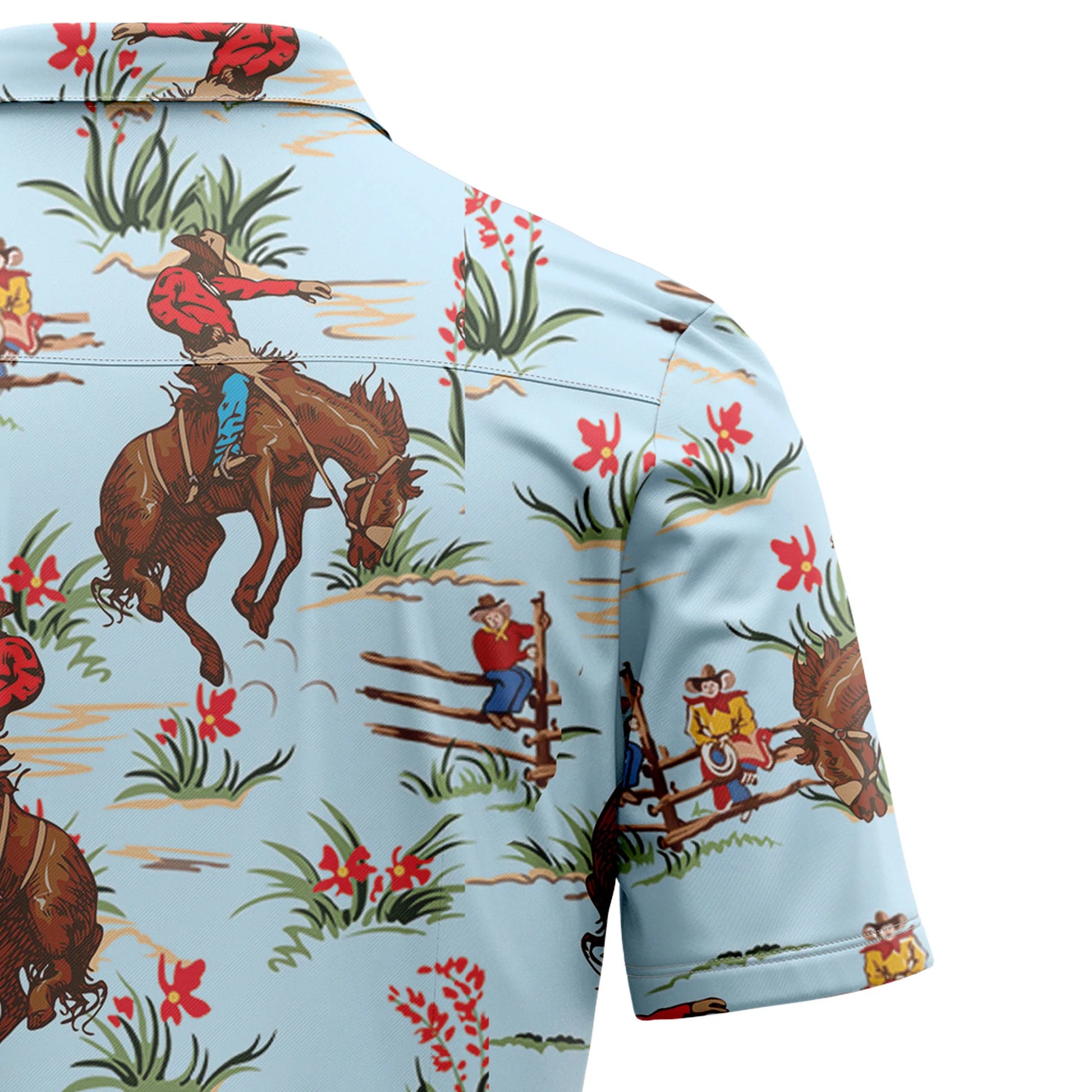 litzzy Awesome Cowboy G5703 Hawaiian Shirt - Litzzy Shirt Hawaiian Hawaii Shirt For Summer Hawaii Shirt   