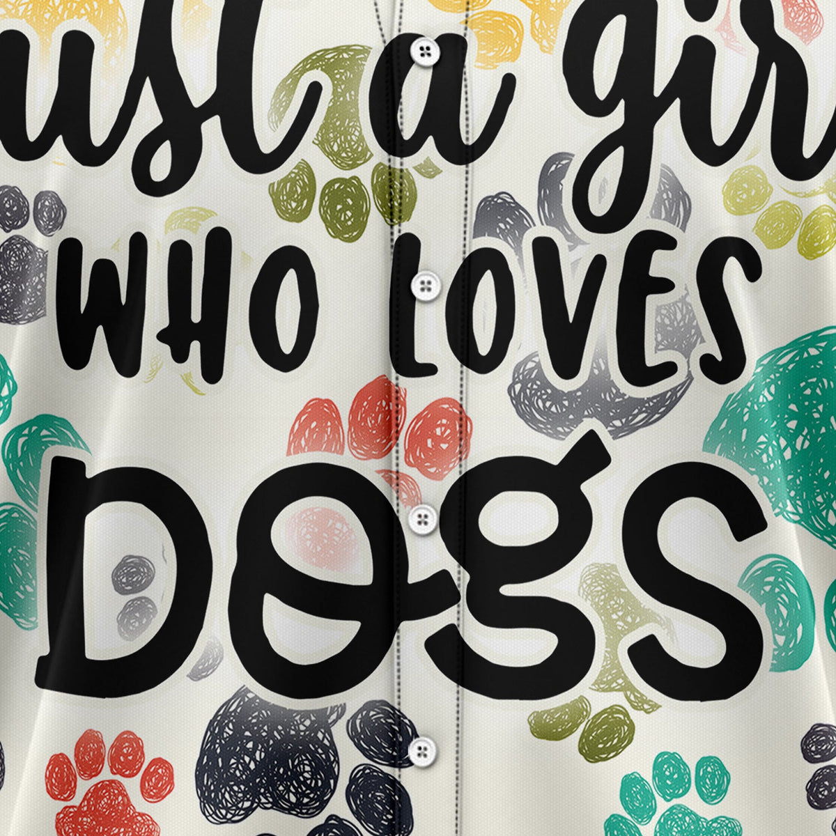 litzzy Just A Girl Who Loves Dogs H247003 Hawaiian Shirt Hawaii Shirt   