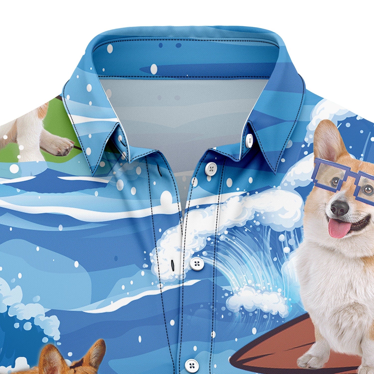 litzzy Corgi Beach & My Dogs T2307 Hawaiian Shirt Hawaii Shirt   