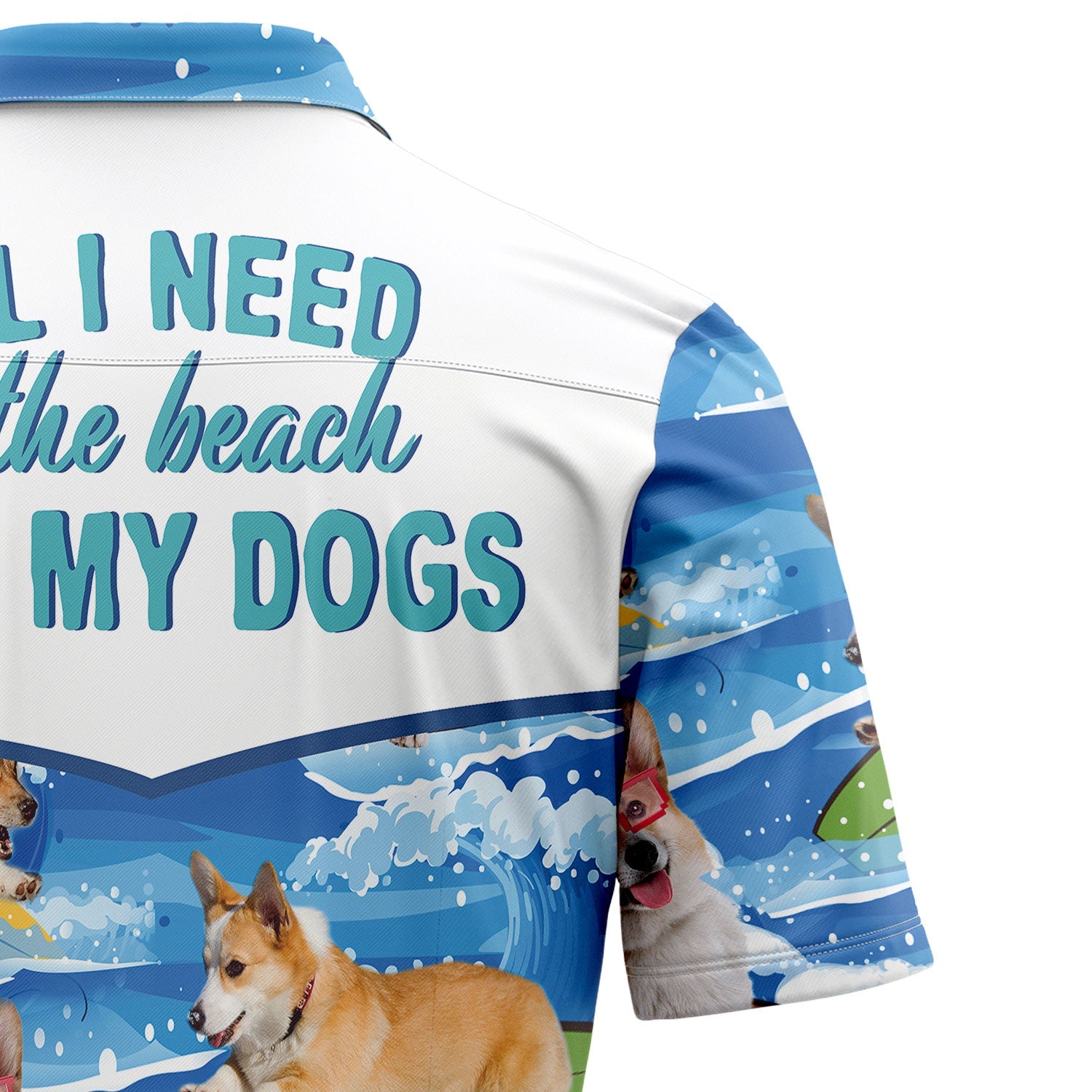litzzy Corgi Beach & My Dogs T2307 Hawaiian Shirt Hawaii Shirt   
