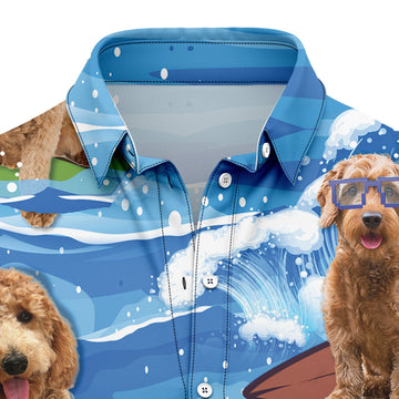 litzzy Goldendoodle Beach & My Dogs T2307 Hawaiian Shirt Hawaii Shirt   