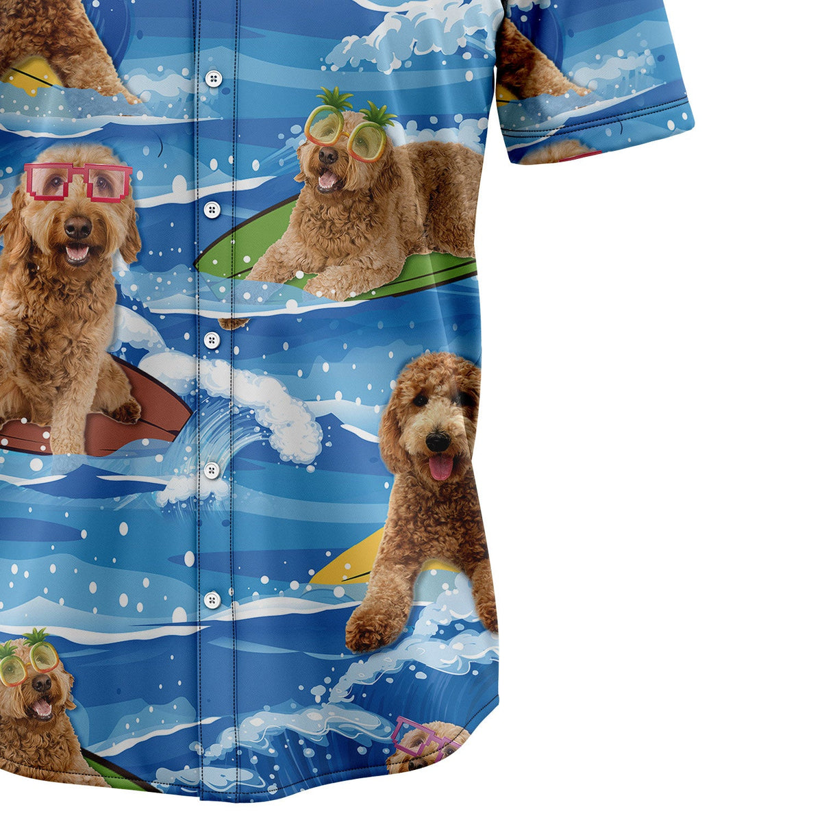 litzzy Goldendoodle Beach & My Dogs T2307 Hawaiian Shirt Hawaii Shirt   