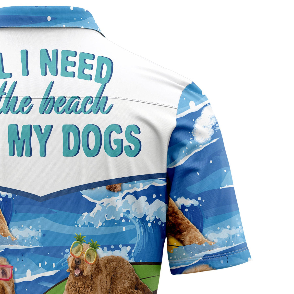 litzzy Goldendoodle Beach & My Dogs T2307 Hawaiian Shirt Hawaii Shirt   