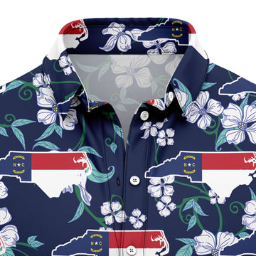 litzzy North Carolina Dogwood H107005 Hawaiian Shirt Hawaii Shirt   