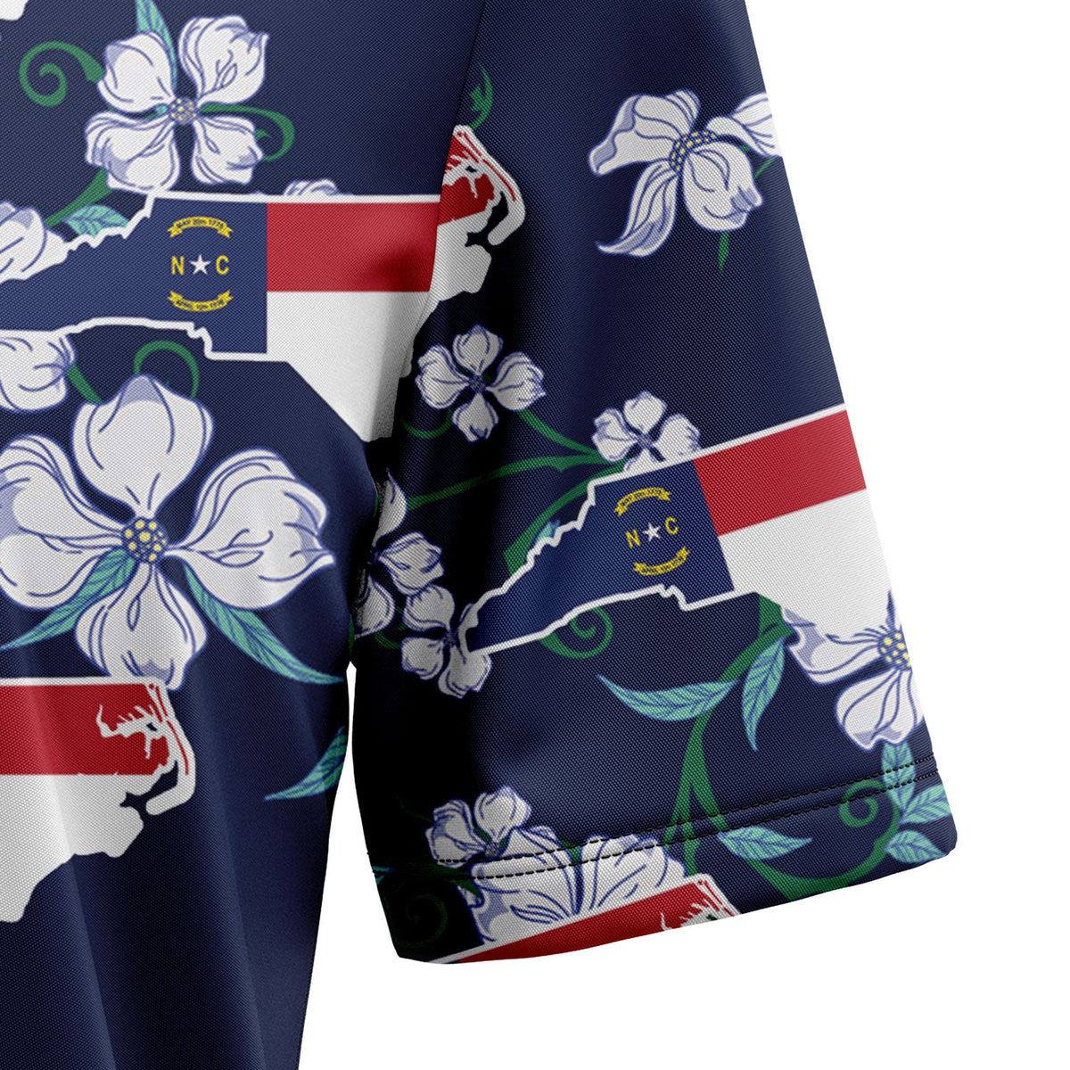 litzzy North Carolina Dogwood H107005 Hawaiian Shirt Hawaii Shirt   