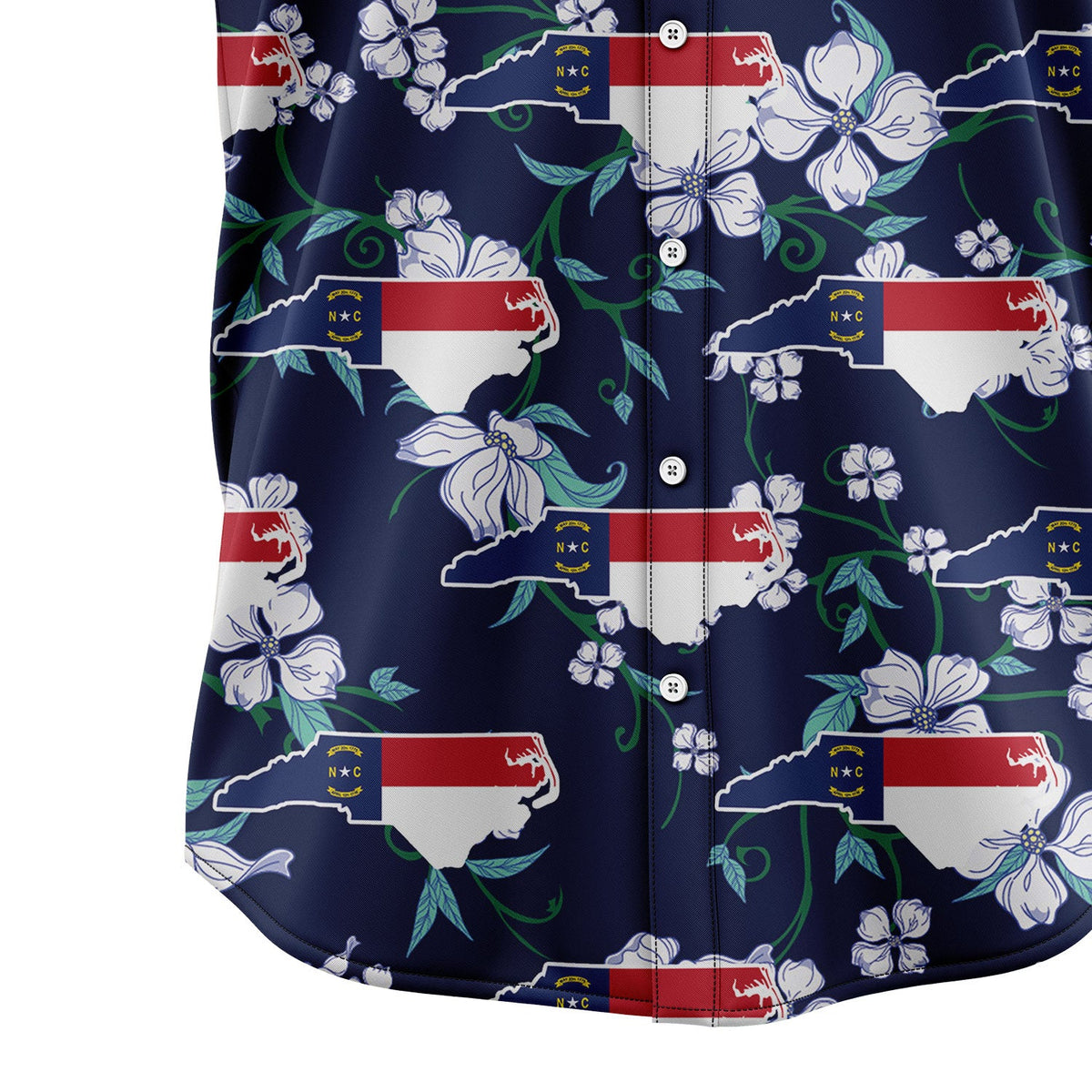 litzzy North Carolina Dogwood H107005 Hawaiian Shirt Hawaii Shirt   