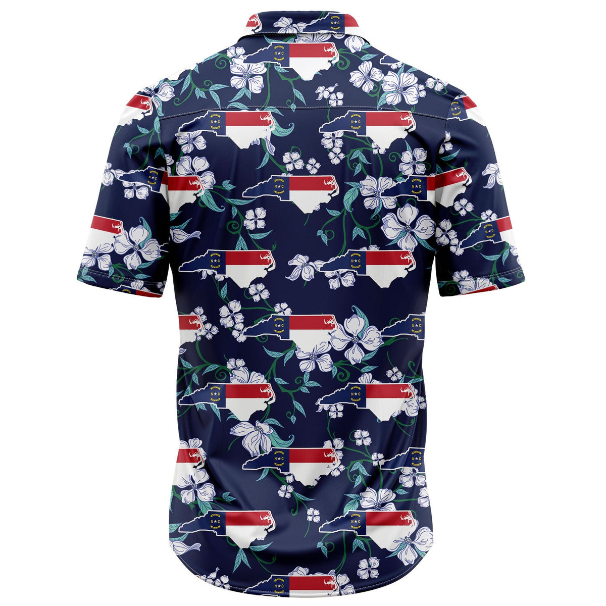 litzzy North Carolina Dogwood H107005 Hawaiian Shirt Hawaii Shirt   