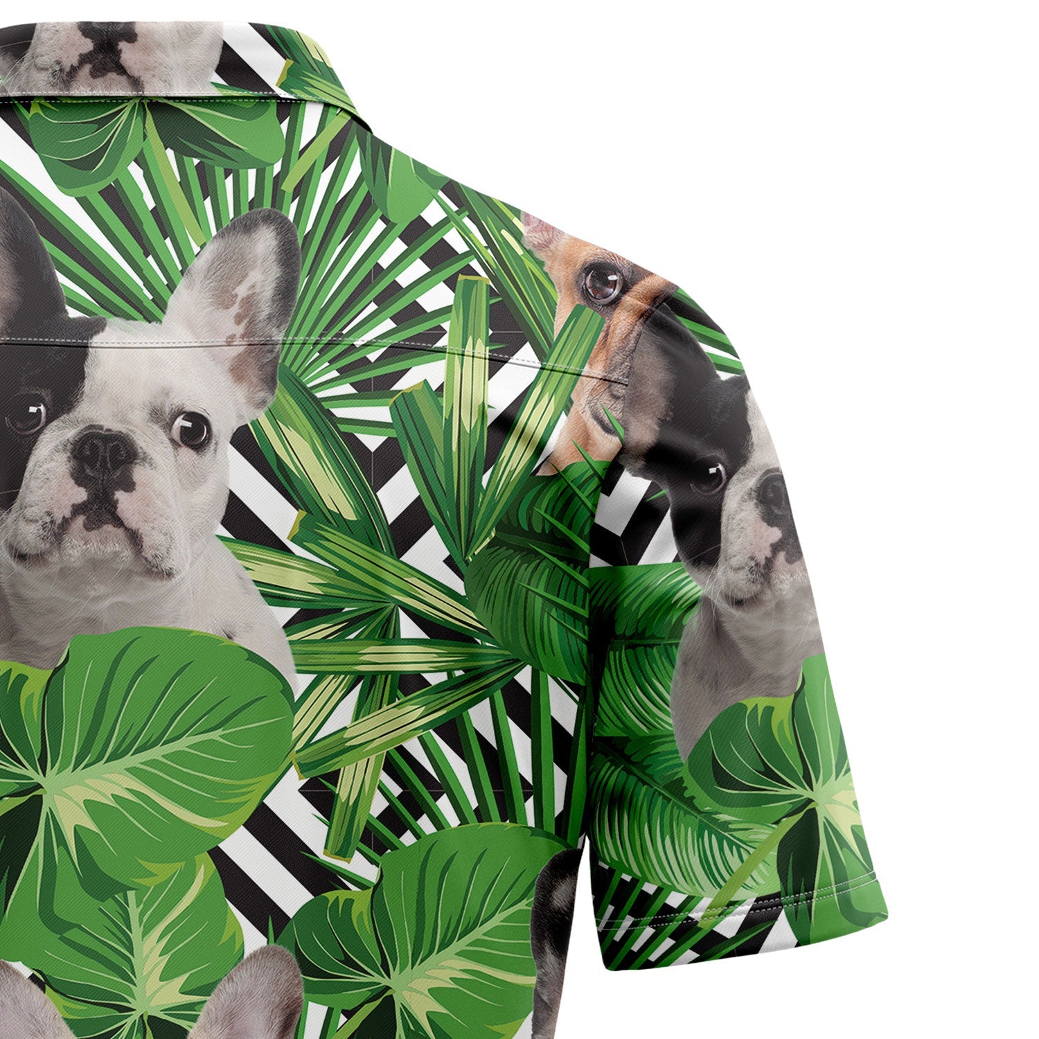 litzzy Summer Exotic Jungle Tropical French Bulldog H97097 Hawaiian Shirt Hawaii Shirt   