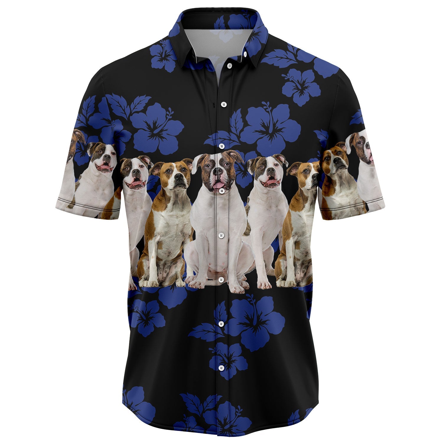 litzzy Awesome American Bulldog TG5721 Hawaiian Shirt Hawaii Shirt   