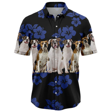 litzzy Awesome American Bulldog TG5721 Hawaiian Shirt Hawaii Shirt   
