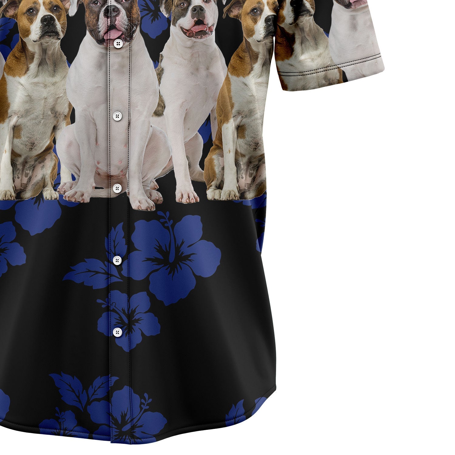 litzzy Awesome American Bulldog TG5721 Hawaiian Shirt Hawaii Shirt   