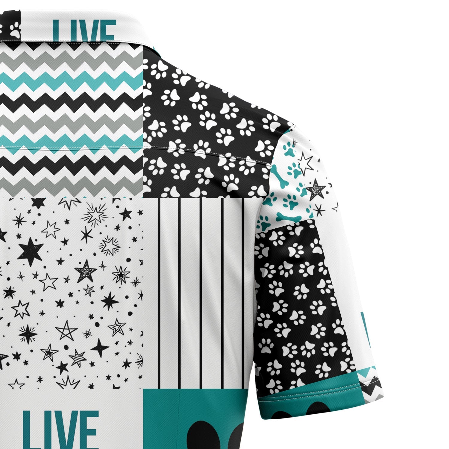 litzzy Dog Shape Pattern G5721 Hawaiian Shirt Hawaii Shirt   