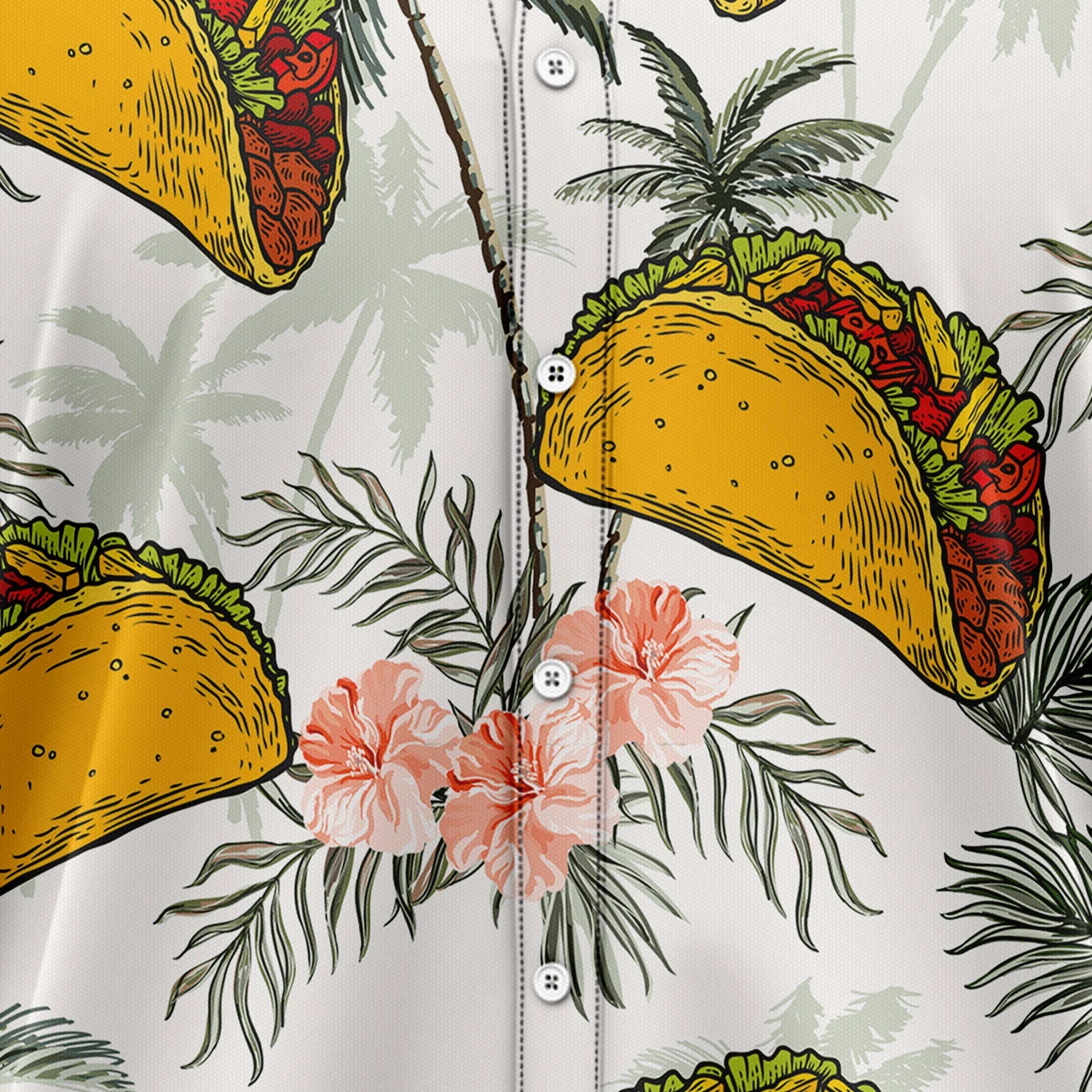 litzzy Tacos Taco Bell Tropical Vintage T0707 Hawaii Shirt - Litzzy Shirt Hawaiian Hawaii Shirt For Summer Hawaii Shirt   