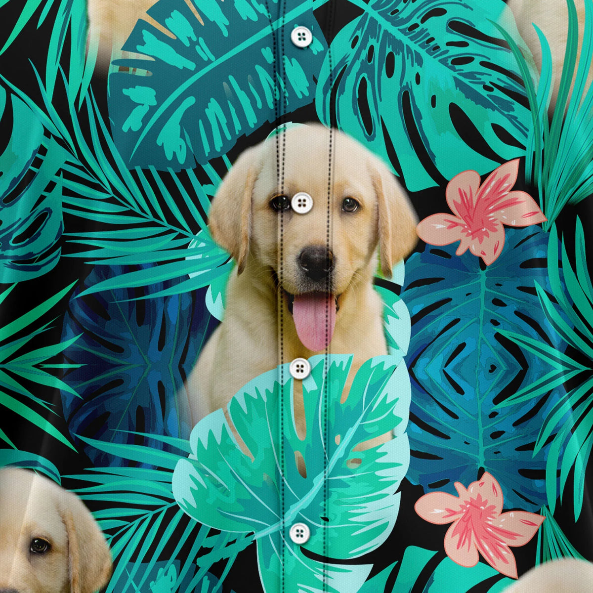 litzzy Custom Photo Dog Tropical T0207 Hawaiian Shirt - Litzzy Shirt Hawaiian Hawaii Shirt For Summer Hawaii Shirt   