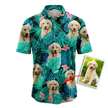 litzzy Custom Photo Dog Tropical T0207 Hawaiian Shirt Hawaii Shirt   