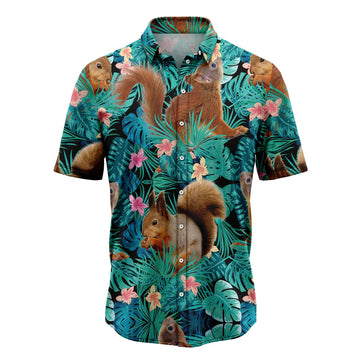 litzzy Squirrels Tropical T0607 Hawaii Shirt - Litzzy Shirt Hawaiian Hawaii Shirt For Summer Hawaii Shirt   
