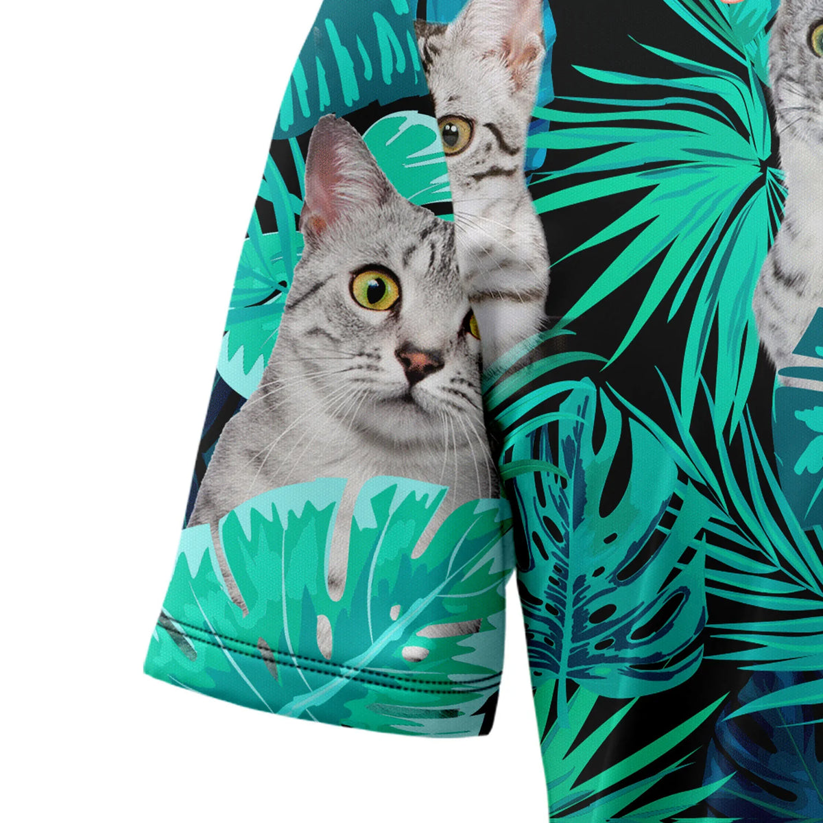 litzzy Custom Photo Cat Tropical T0207 Hawaiian Shirt - Litzzy Shirt Hawaiian Hawaii Shirt For Summer Hawaii Shirt   