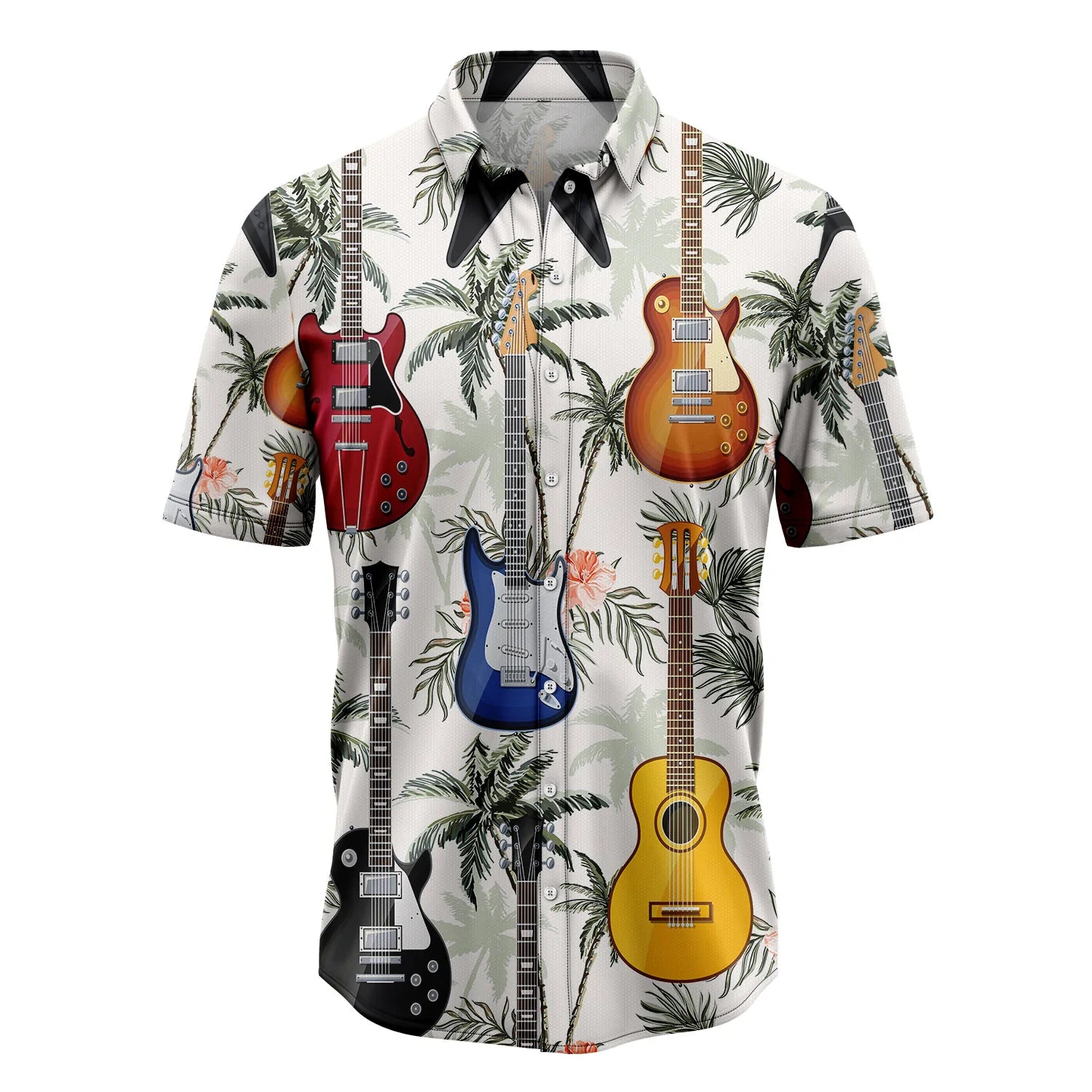 litzzy Guitar Tropical Vintage T0707 Hawaiian Shirt - Litzzy Shirt Hawaiian Hawaii Shirt For Summer Hawaii Shirt   