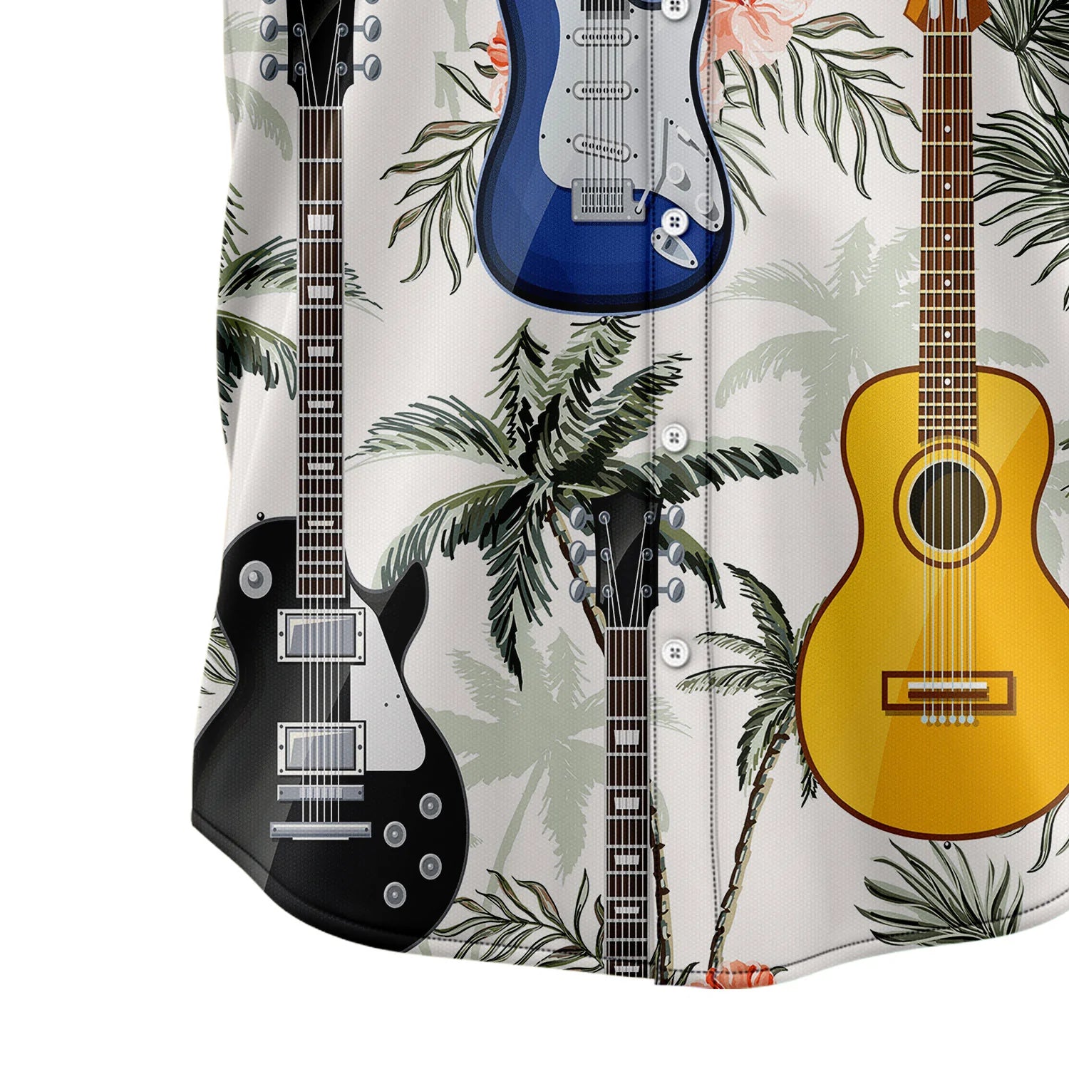 litzzy Guitar Tropical Vintage T0707 Hawaiian Shirt - Litzzy Shirt Hawaiian Hawaii Shirt For Summer Hawaii Shirt   