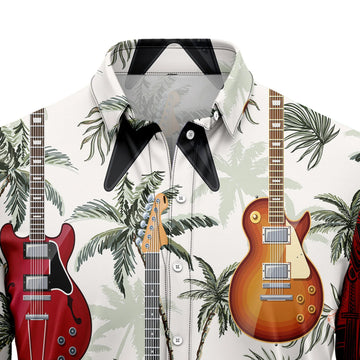 litzzy Guitar Tropical Vintage T0707 Hawaiian Shirt - Litzzy Shirt Hawaiian Hawaii Shirt For Summer Hawaii Shirt   