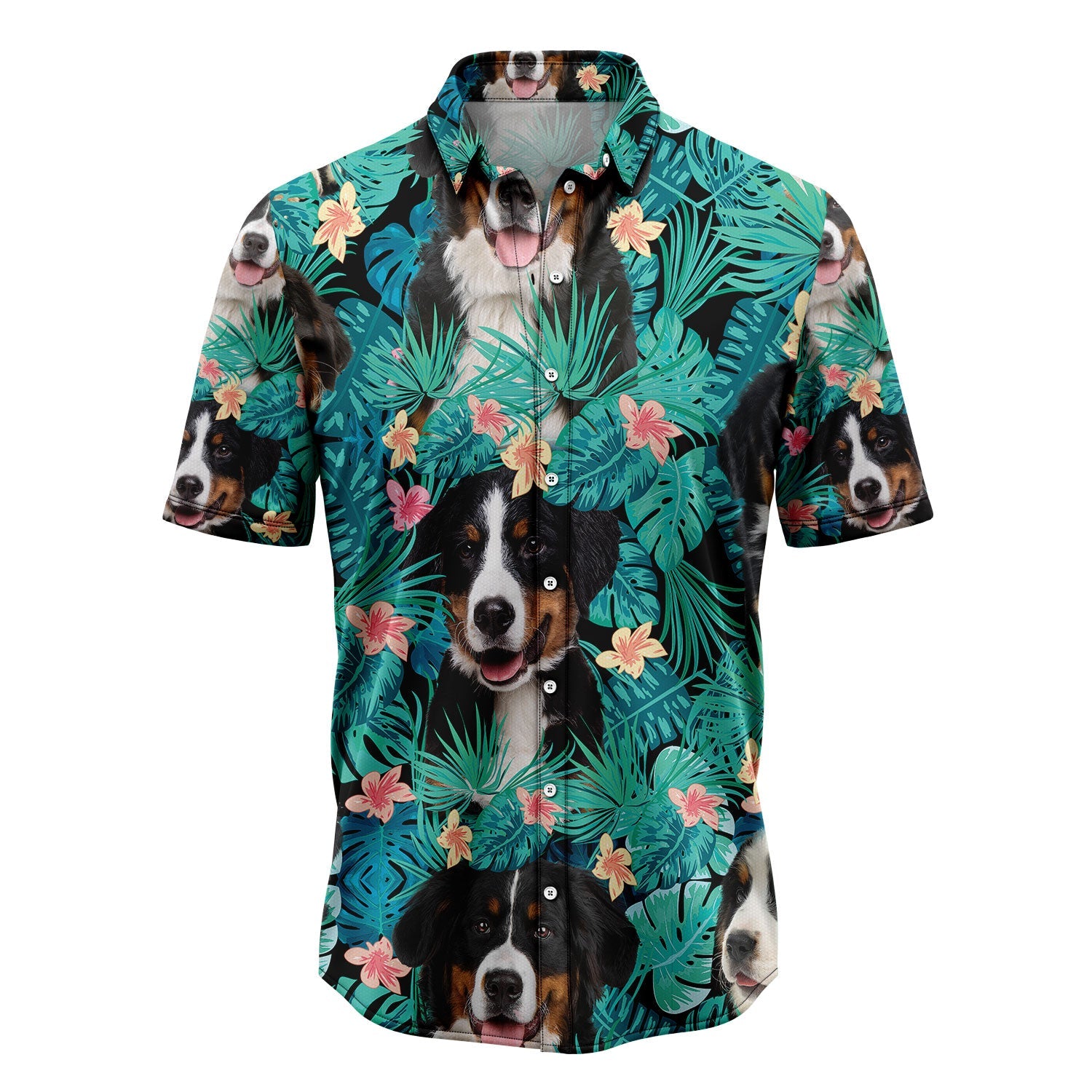 litzzy Bernese Mountain Dog Tropical T0207 Hawaiian Shirt Hawaii Shirt   