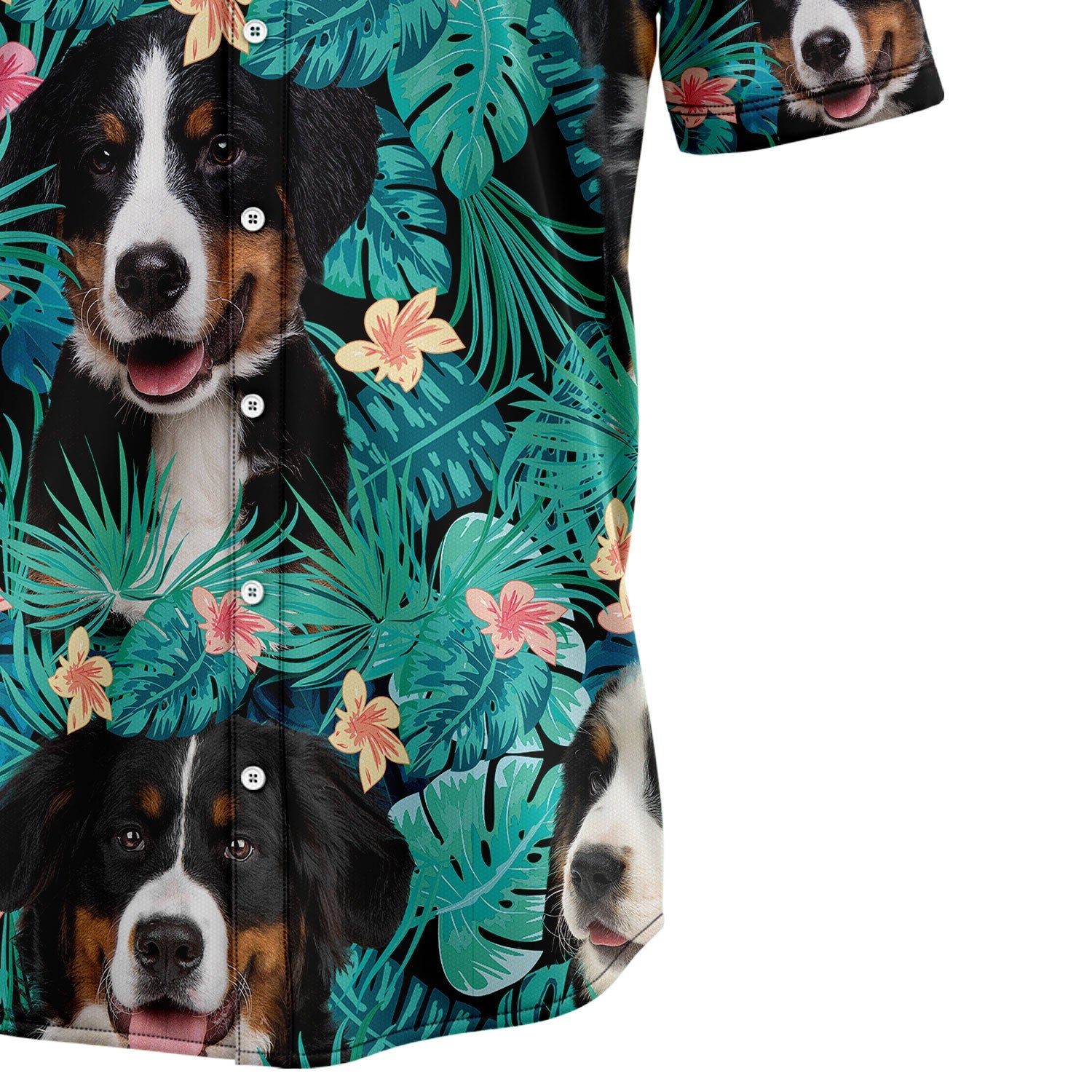 litzzy Bernese Mountain Dog Tropical T0207 Hawaiian Shirt Hawaii Shirt   