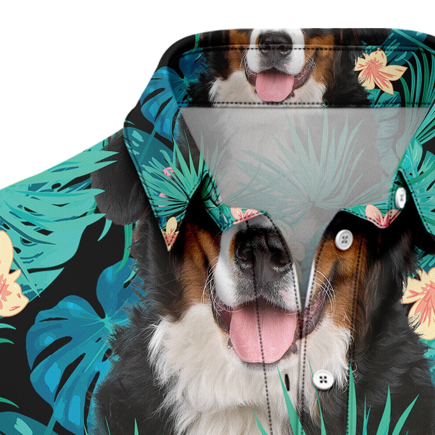 litzzy Bernese Mountain Dog Tropical T0207 Hawaiian Shirt Hawaii Shirt   