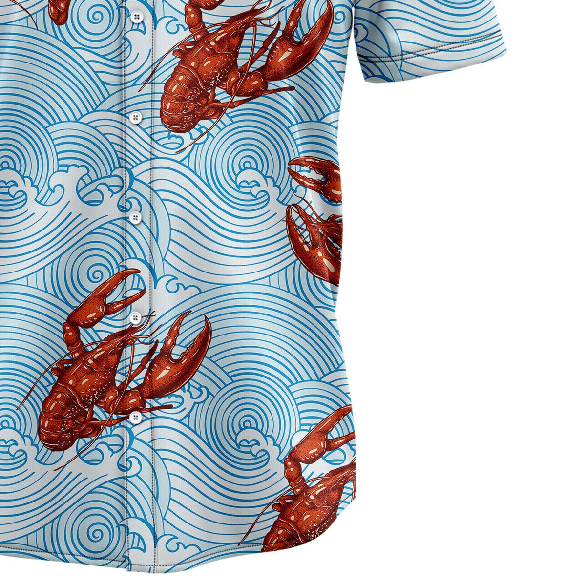 litzzy Lobsters Blue Waves H217020 Hawaiian Shirt - Litzzy Shirt Hawaiian Hawaii Shirt For Summer Hawaii Shirt   