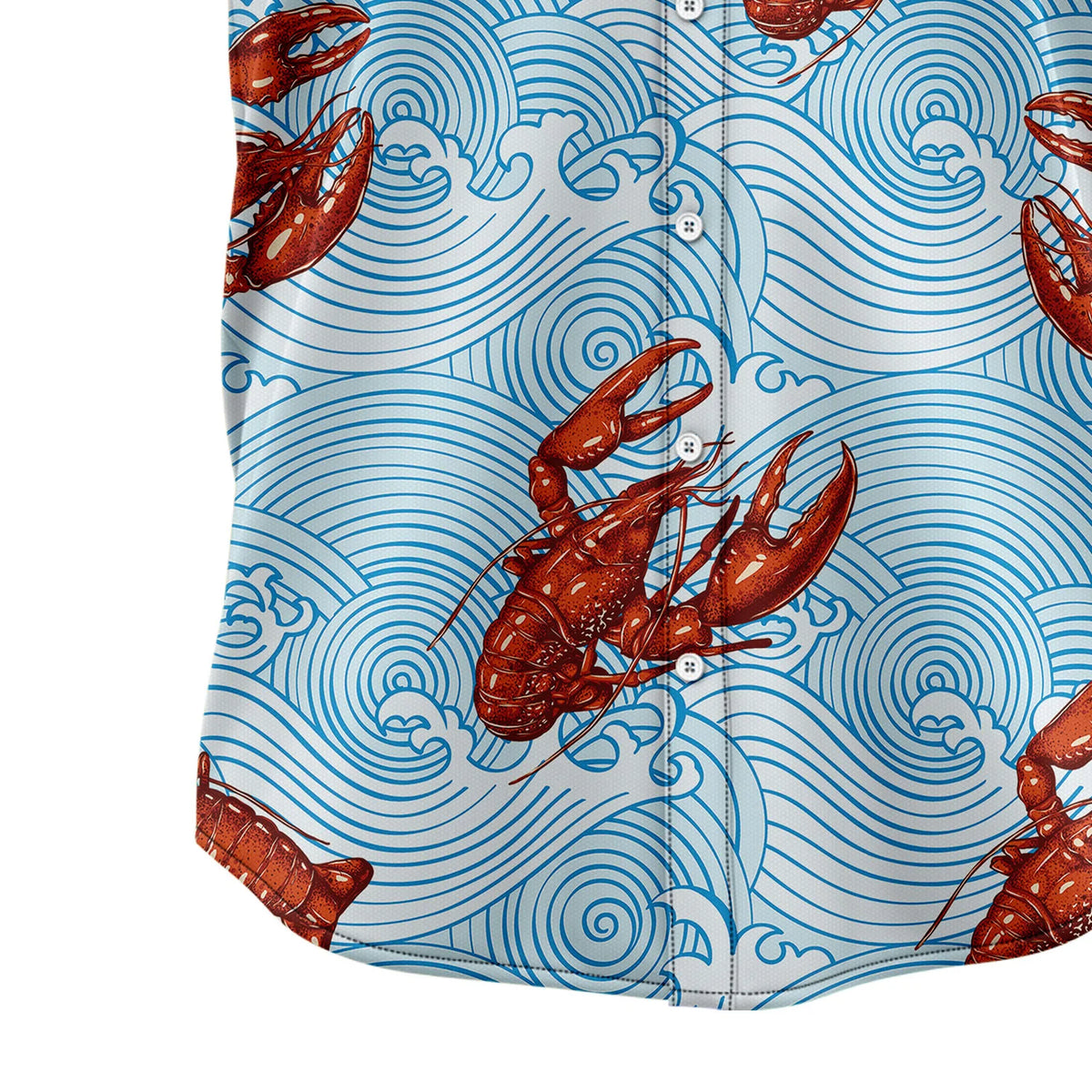 litzzy Lobsters Blue Waves H217020 Hawaiian Shirt - Litzzy Shirt Hawaiian Hawaii Shirt For Summer Hawaii Shirt   