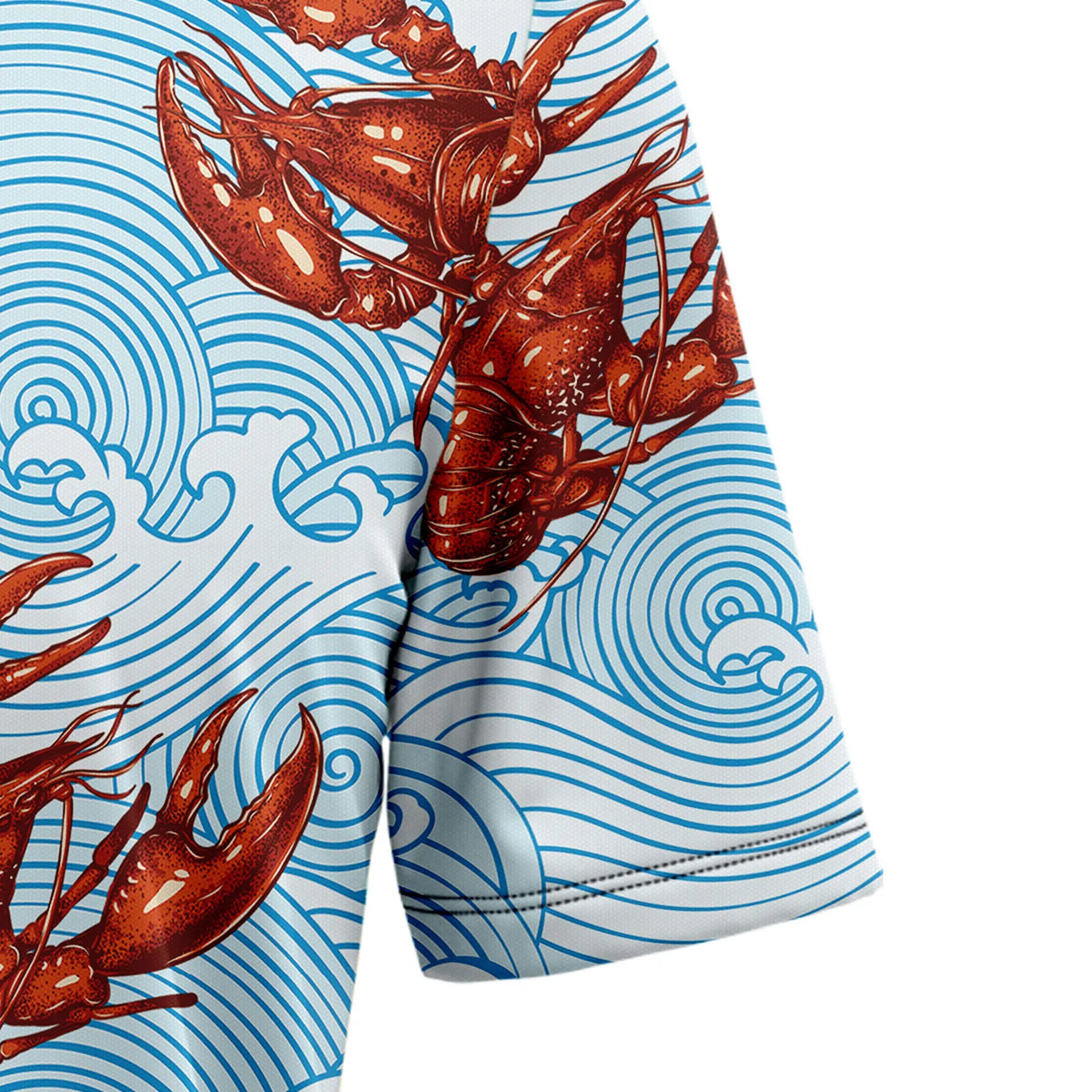 litzzy Lobsters Blue Waves H217020 Hawaiian Shirt - Litzzy Shirt Hawaiian Hawaii Shirt For Summer Hawaii Shirt   