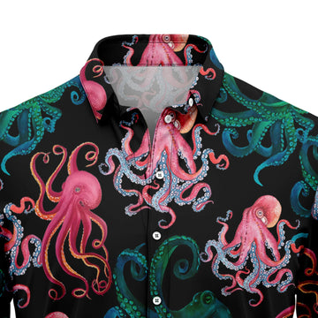 litzzy Octopus Party TG5731 Hawaiian Shirt - Litzzy Shirt Hawaiian Hawaii Shirt For Summer Hawaii Shirt   