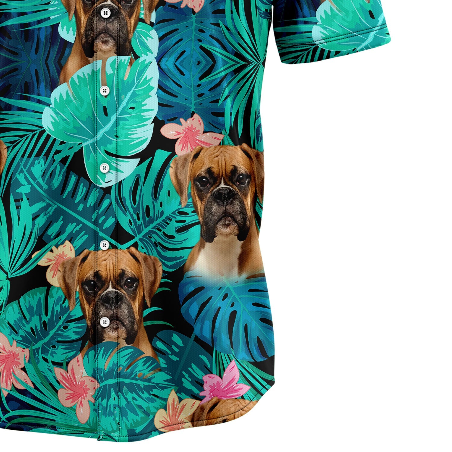 litzzy Custom Dog Face Tropical G5813 Hawaiian Shirt Hawaii Shirt   